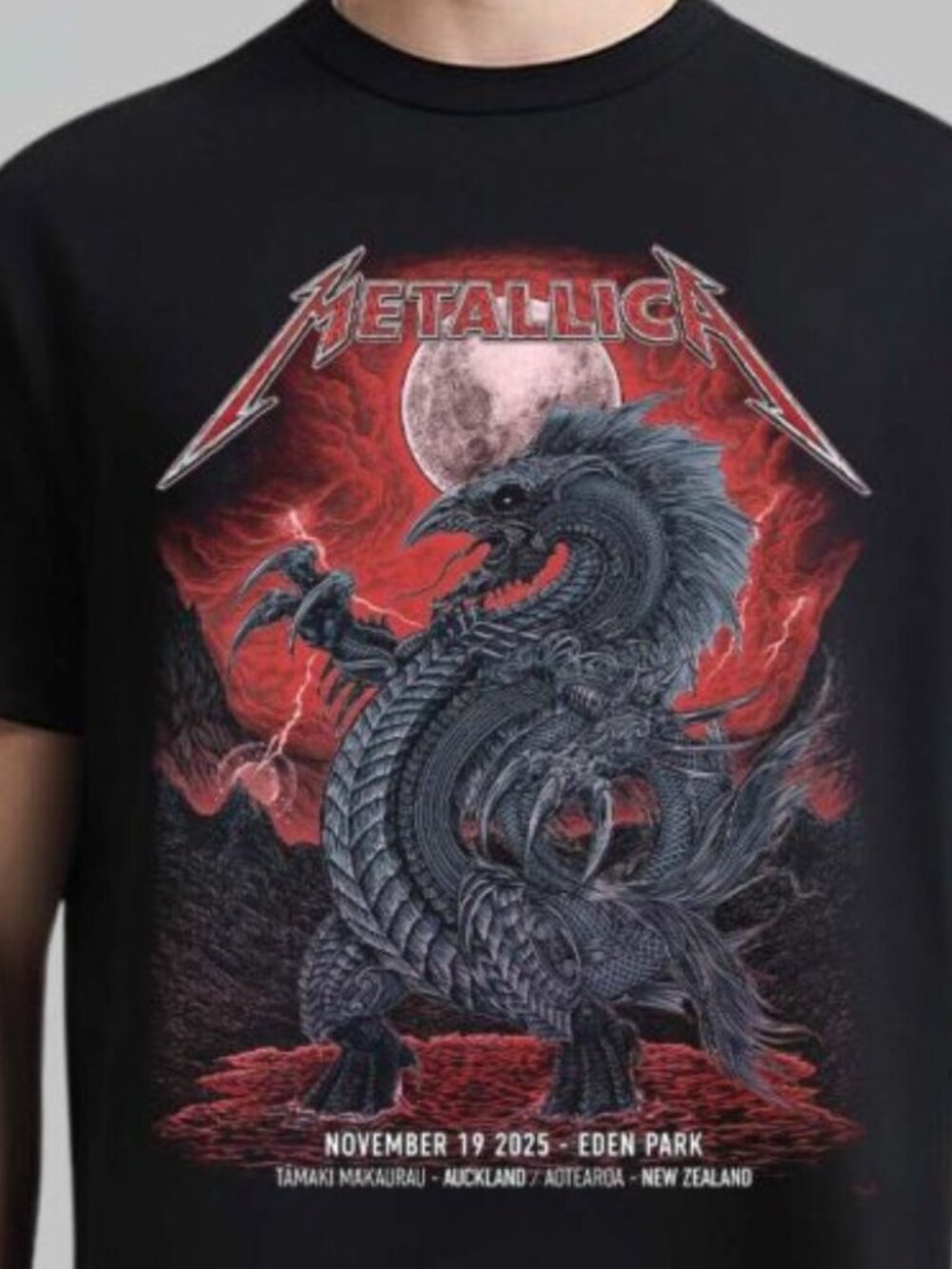 Metallica M72 Auckland New Zealand 2025 Venue  T-Shirt